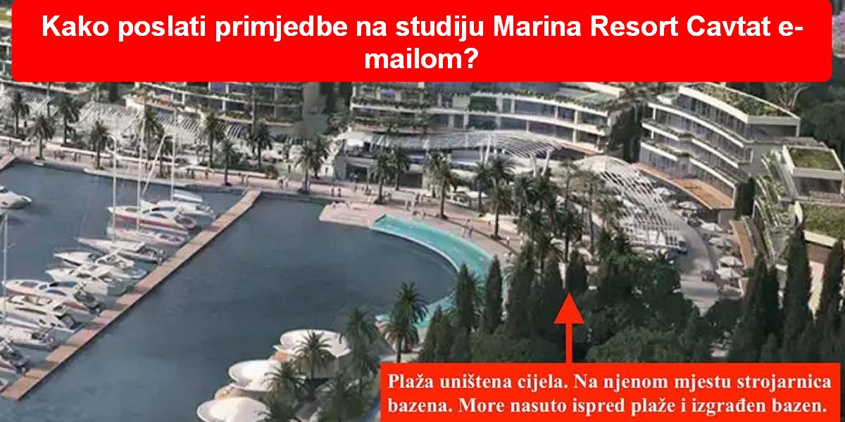 Primjedbe na studiju koja uništava prirodnu plažu