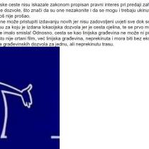 Kaštela - Cesta je ''linijska građevina'', a ne La Linea, crtani film