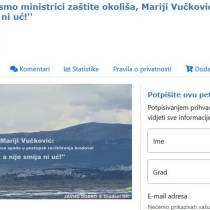 Potpišite otvoreno pismo ministrici zaštite okoliša, Mariji Vučković - ''Moby Drea mora hitno ća, a nije smija ni uć!''